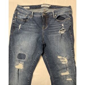 Torrid Boyfriend Distressed Jeans Size 18 EUC RN #148862